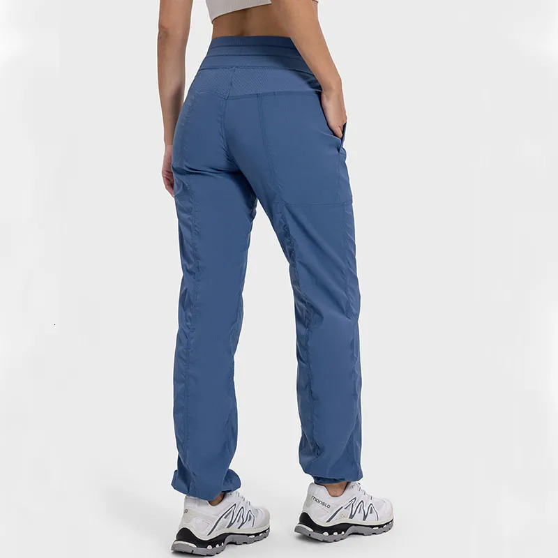 Estudio de baile para mujer Pantraje FOLED TRABAJO Mujeres Mujeres de gimnasio casual Yoga Pantalones de piernas largas con cord
