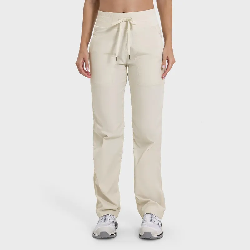 Estudio de baile para mujer Pantraje FOLED TRABAJO Mujeres Mujeres de gimnasio casual Yoga Pantalones de piernas largas con cord