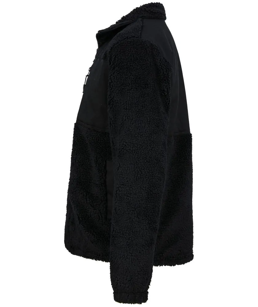 FRONT ROW FR854  FORRO POLAR SHERPA RECICLADO  BLACK