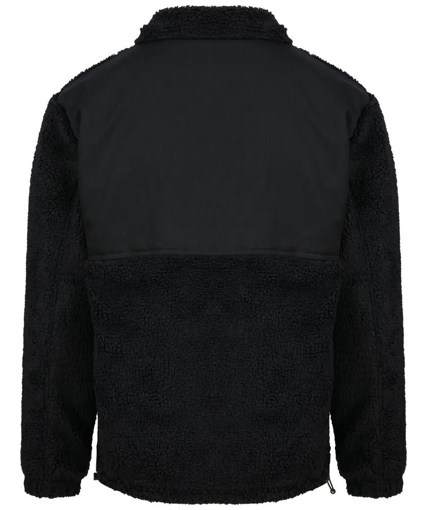 FRONT ROW FR854  FORRO POLAR SHERPA RECICLADO  BLACK