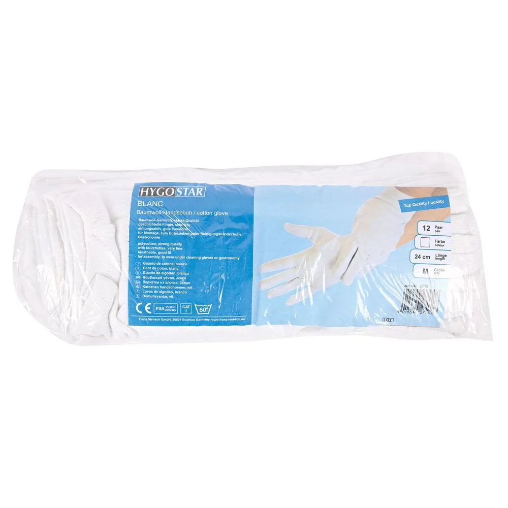 Guantes de algodón de alta calidad