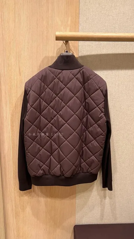 Jackets para hombre Invierno Investable Borgoña Borgoña Chaqueta rómbica