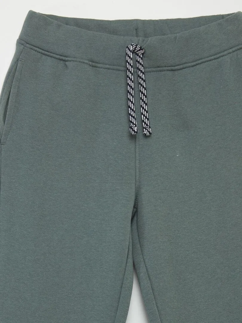 JOGGING JASPEADO CON CINTURA AJUSTABLE  VERDE