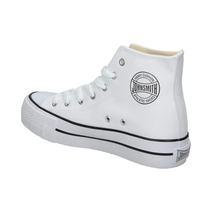 J.Smith LIBEL HIGH  Zapatillas Mujer Blanco Lona