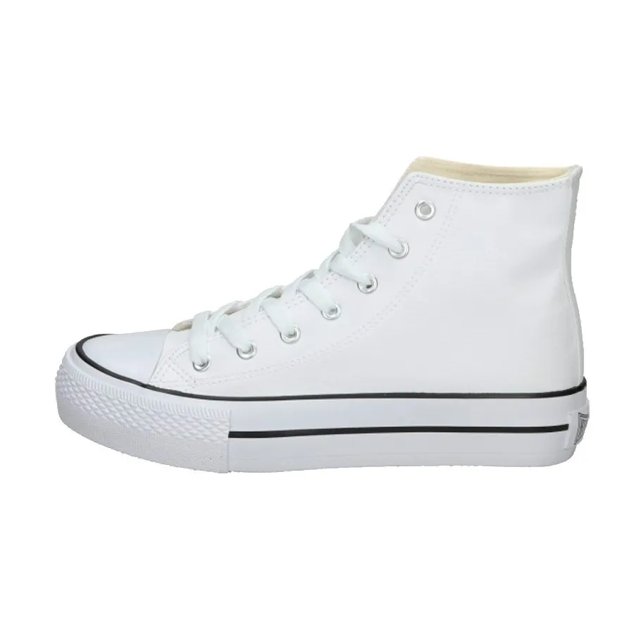 J.Smith LIBEL HIGH  Zapatillas Mujer Blanco Lona