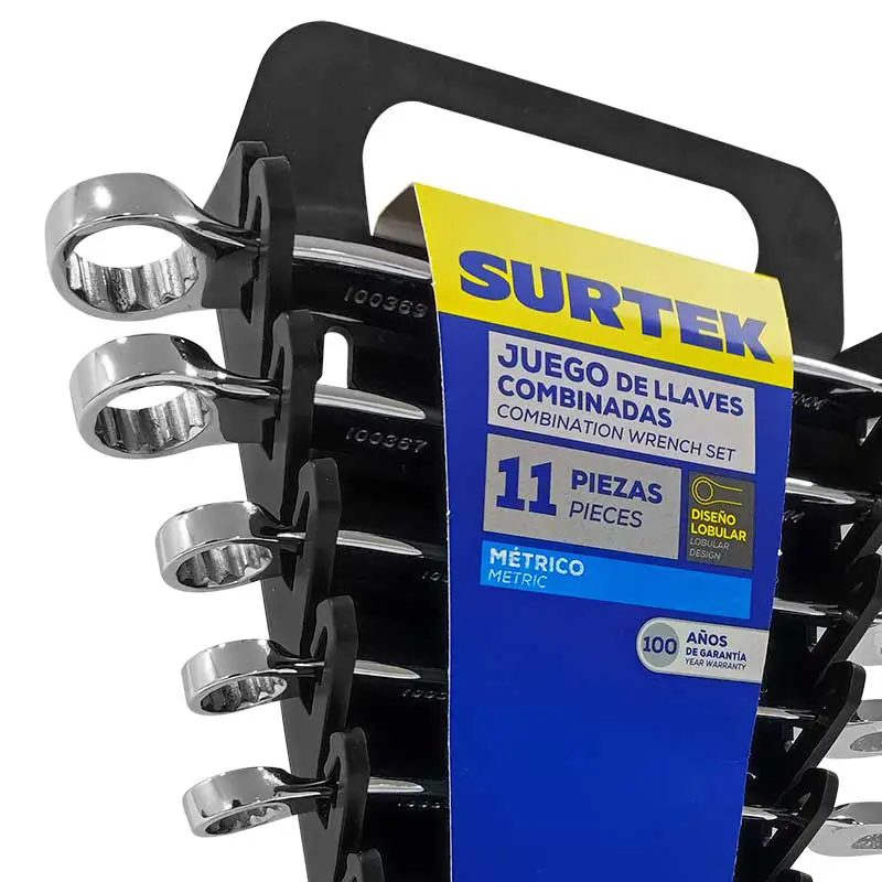Juego Llaves Combinadas Metricas Surtek 12 PUNTAS 100557 11P