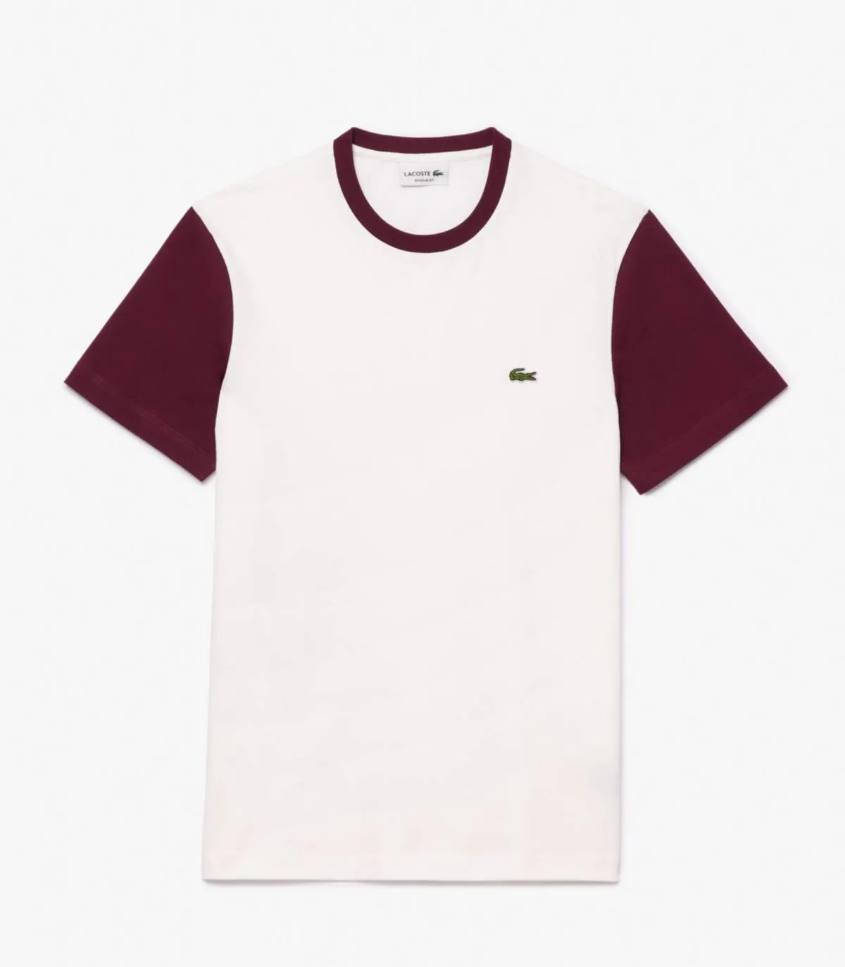 LACOSTE  CAMISETA PARA HOMBRE BLANCA  TEE SHIRT