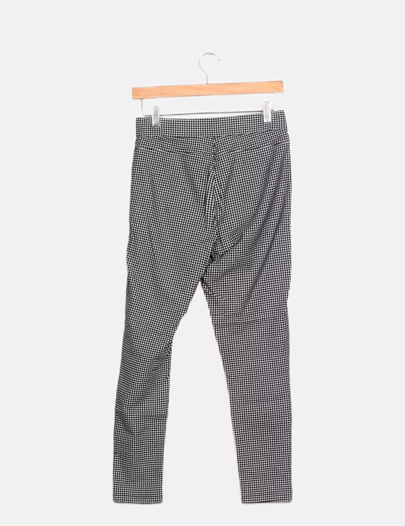 Lefties Pantalón negro bicolor