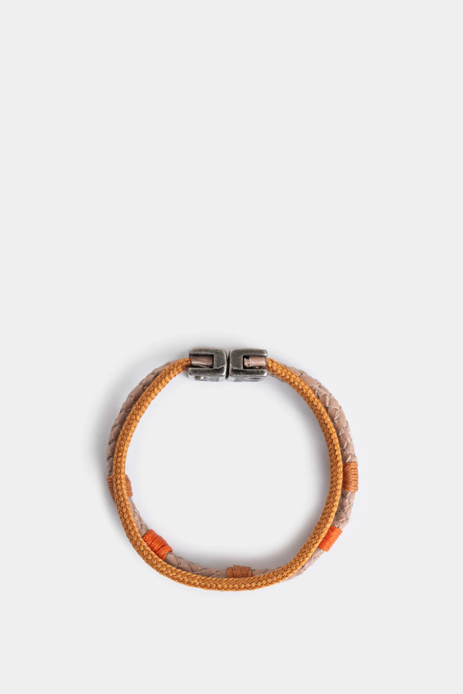 Manilla leo para hombre de cuero trenzado manualmente
