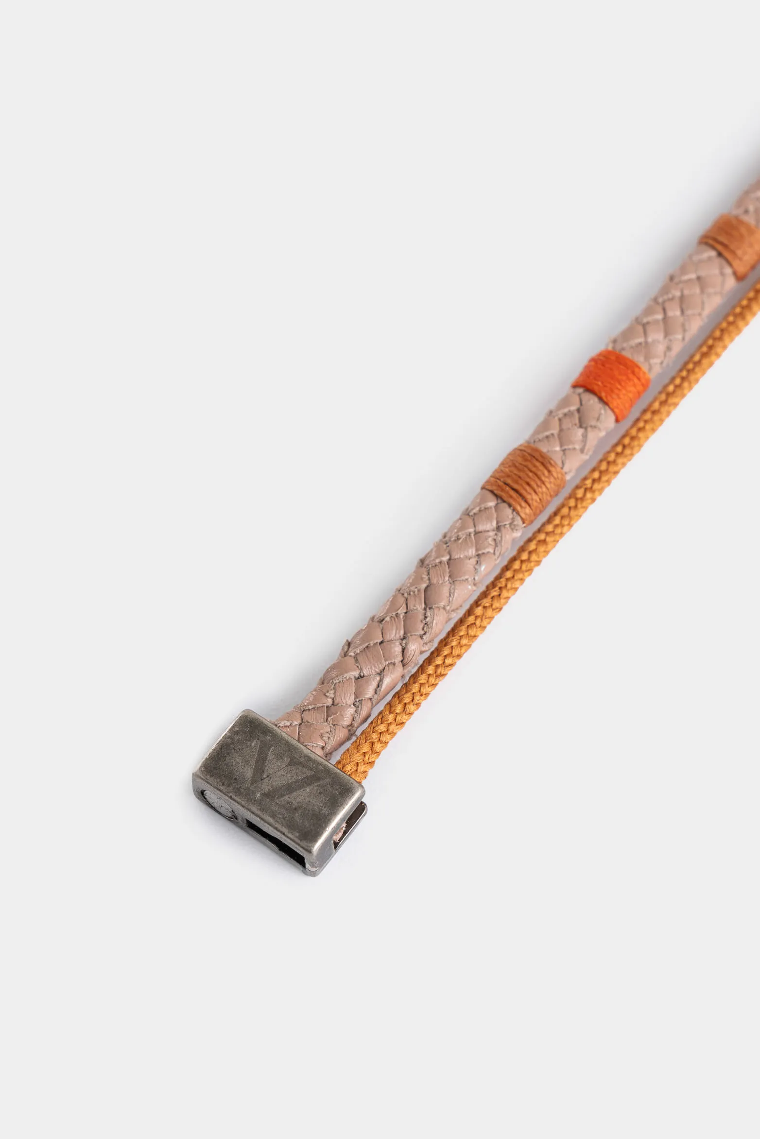 Manilla leo para hombre de cuero trenzado manualmente