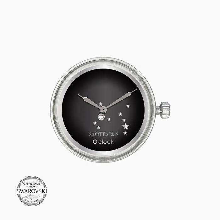 Mecanismo O clock sagitario con cristales Swarovski