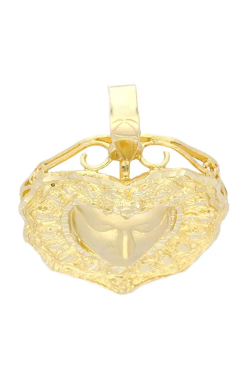 Medalla religiosa oro 18 ktes Virgen del Rocio 001_001033