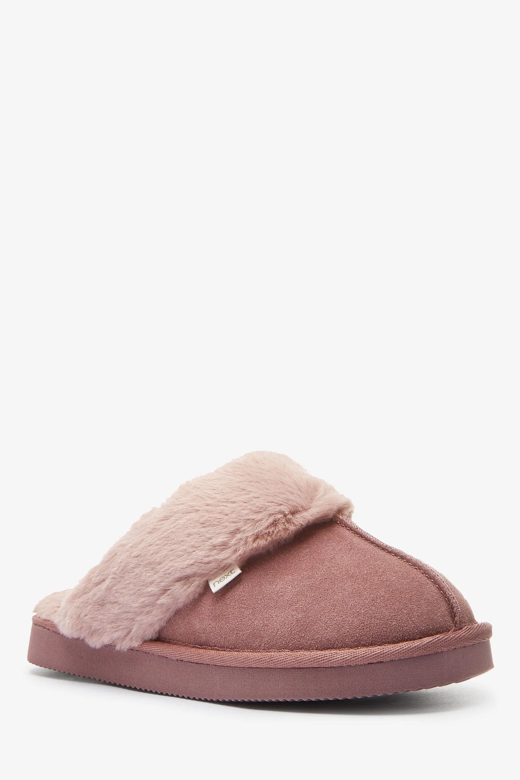 MINKPINK  PANTUFLAS CON FORRO DE PIEL SINTéTICA DE ANTE