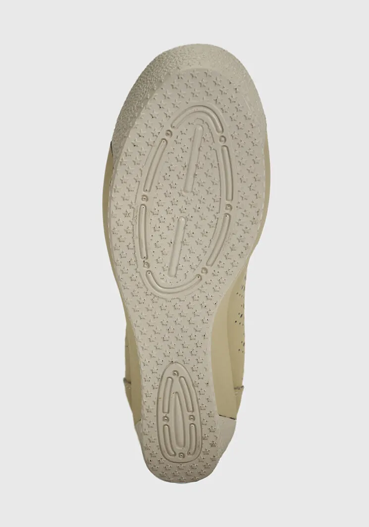 Mocasín Cuero Sayen Beige
