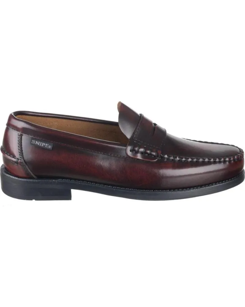 Mocasines de Hombre SNIPE ZAPATOS DE VESTIR 11025 HOMBRE BURDEOS ROJO