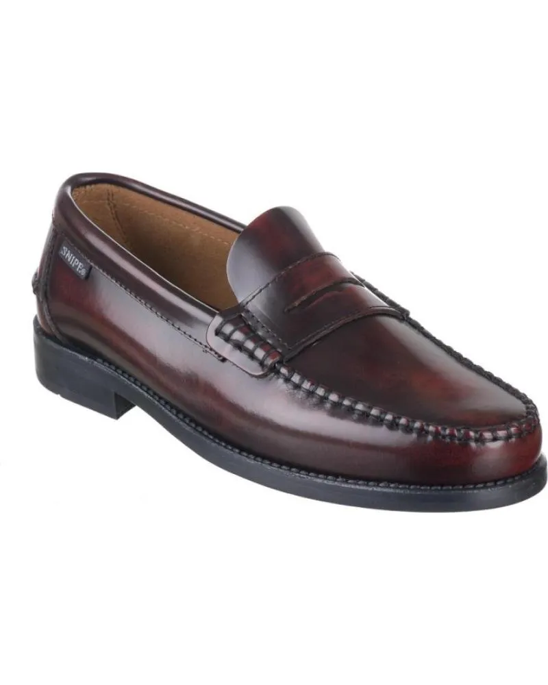 Mocasines de Hombre SNIPE ZAPATOS DE VESTIR 11025 HOMBRE BURDEOS ROJO
