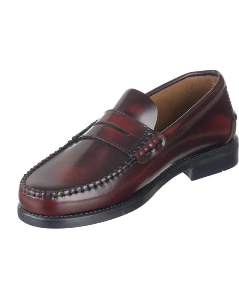 Mocasines de Hombre SNIPE ZAPATOS DE VESTIR 11025 HOMBRE BURDEOS ROJO
