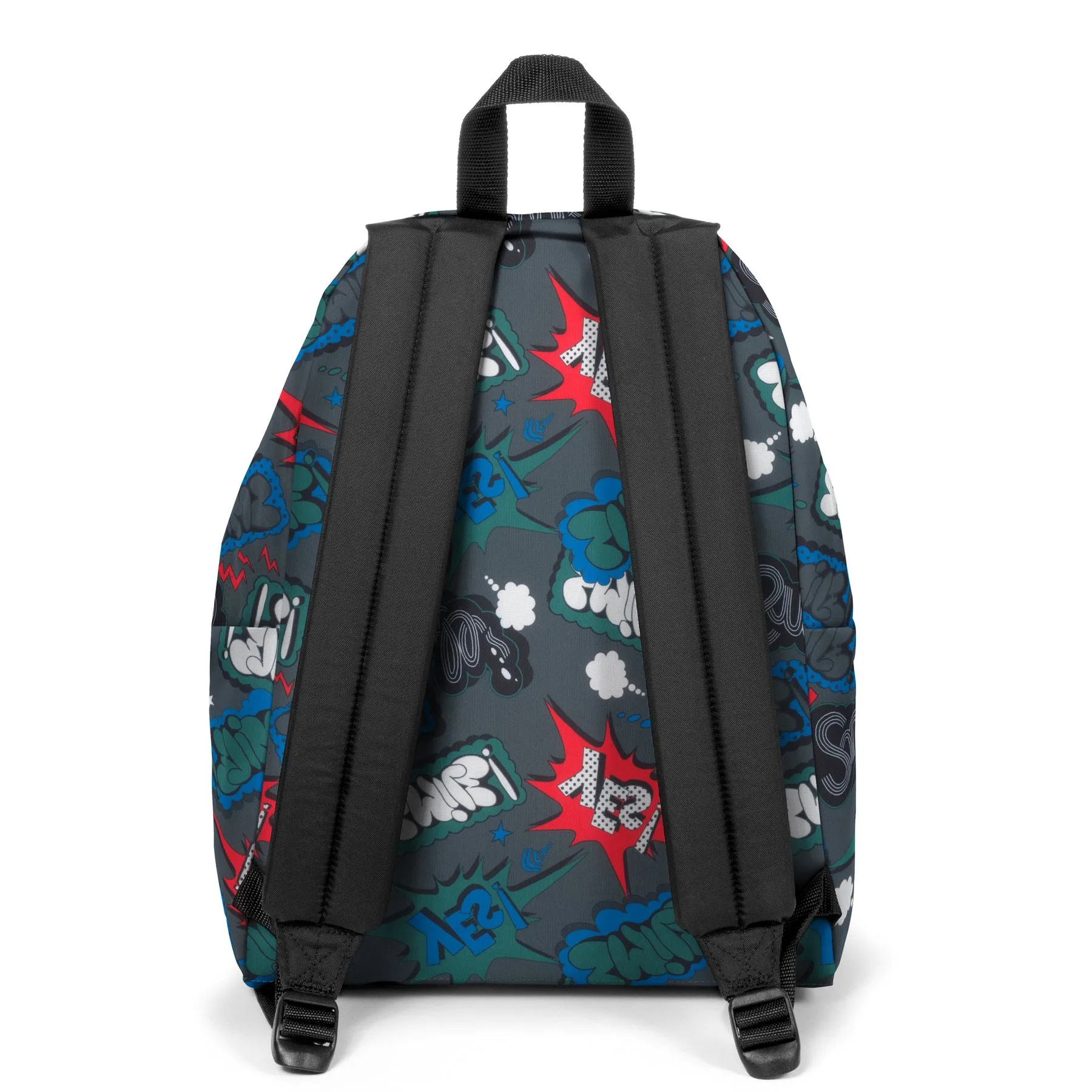 MOCHILA EASTPAK Padded Pak’r® 24 litros EK620U49 Comic Grey estampado inspirado en los cómics multicolor