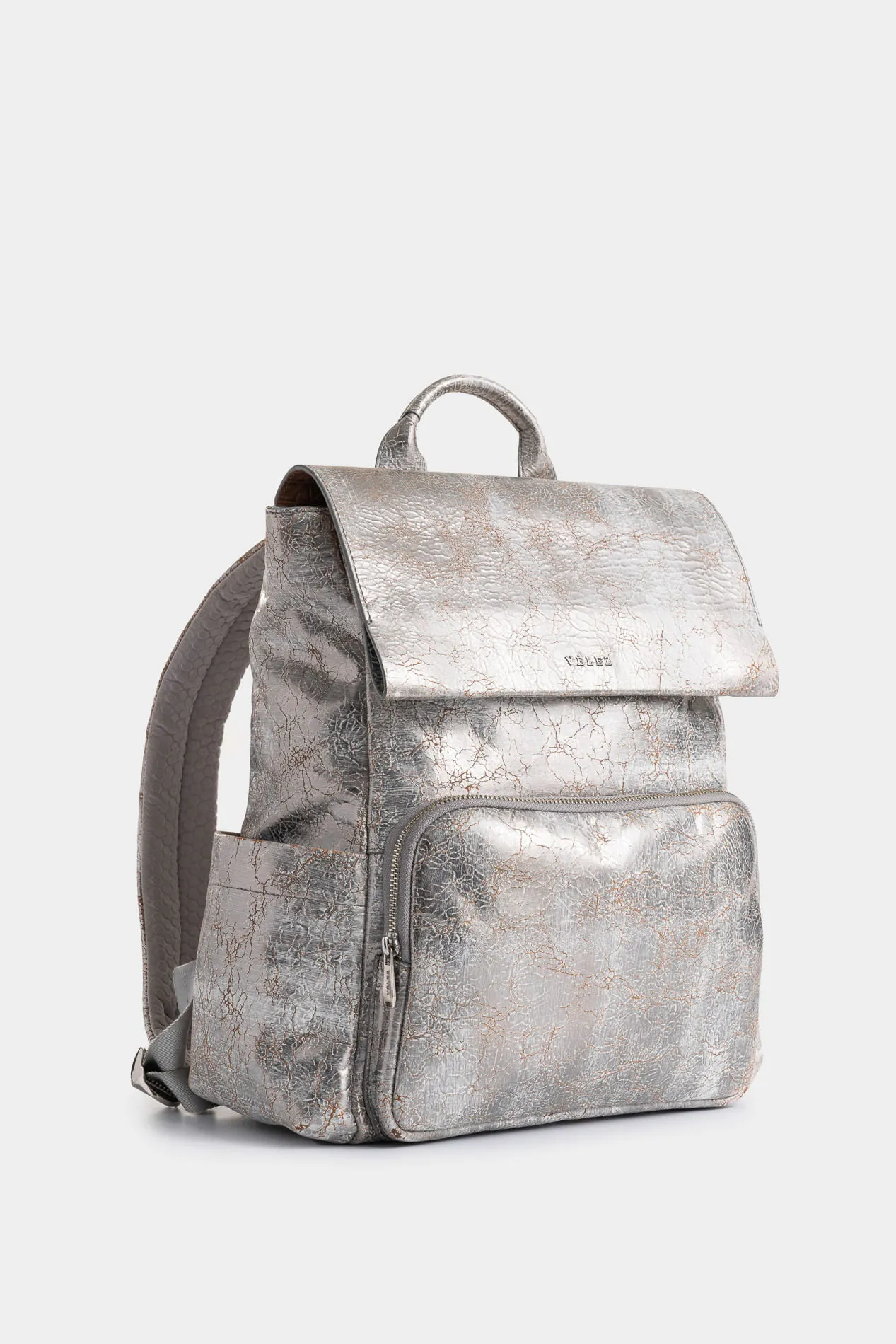 Morral Zermatt de cuero folia para mujer efecto craquelado