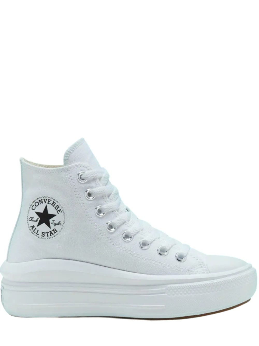 N373O Converse Chuck Taylor Move Ivory en Plataforma de Piel