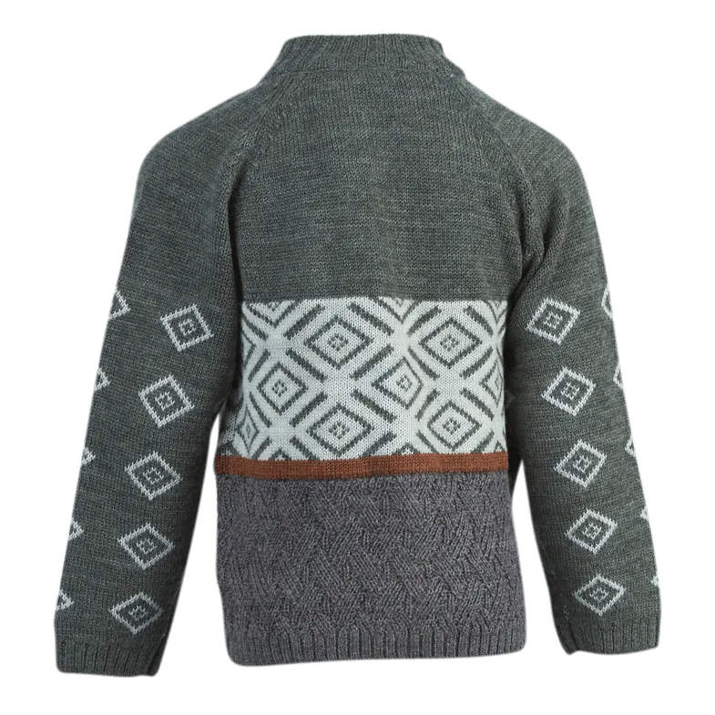 Name It Wriss Wool Ls Knit Card Grey