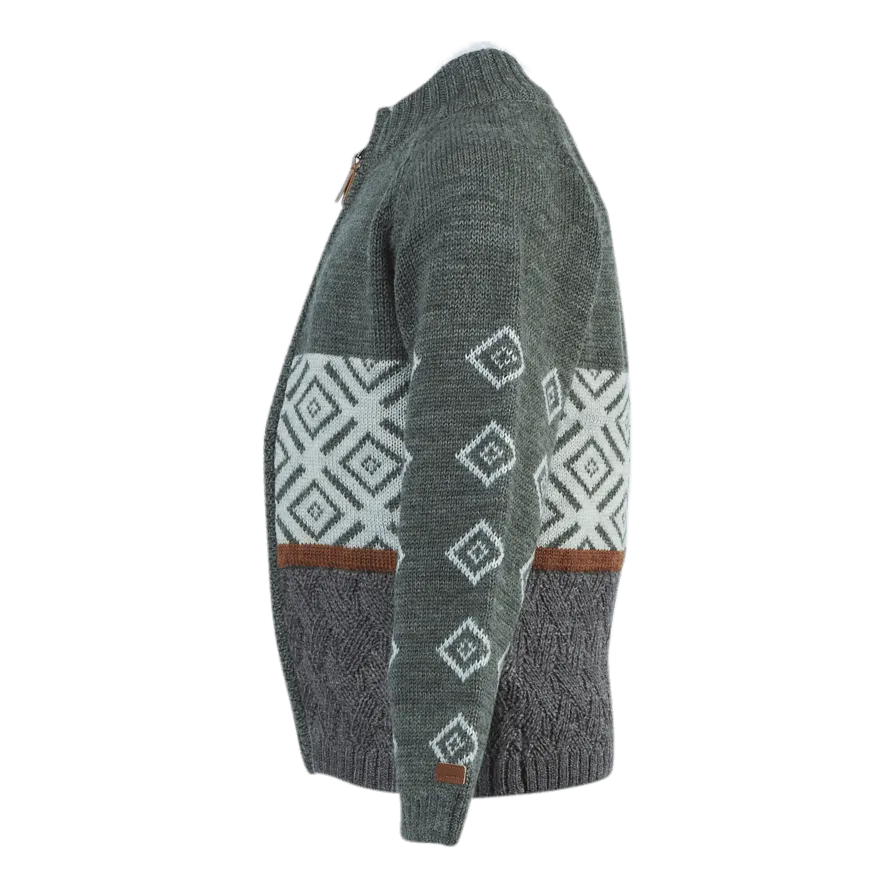 Name It Wriss Wool Ls Knit Card Grey