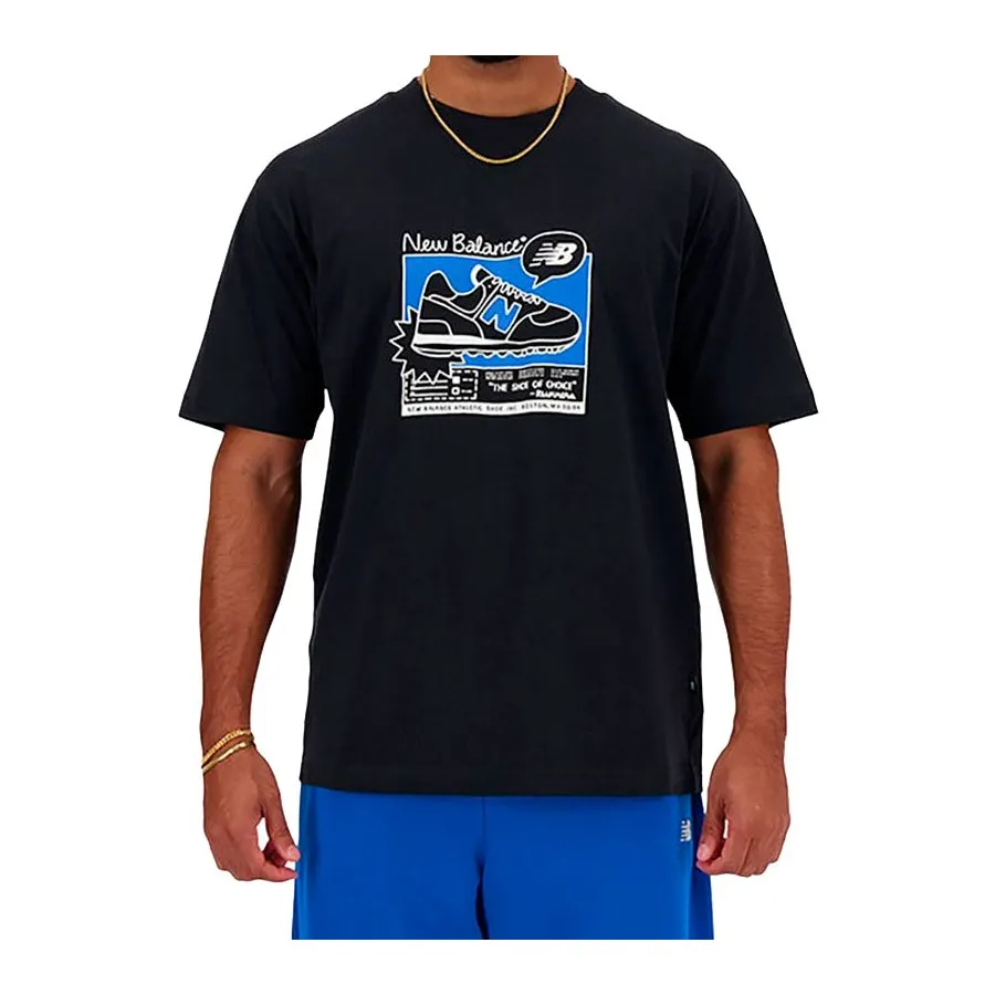 New Balance Camiseta Hombre MT41563 BK NEGRO