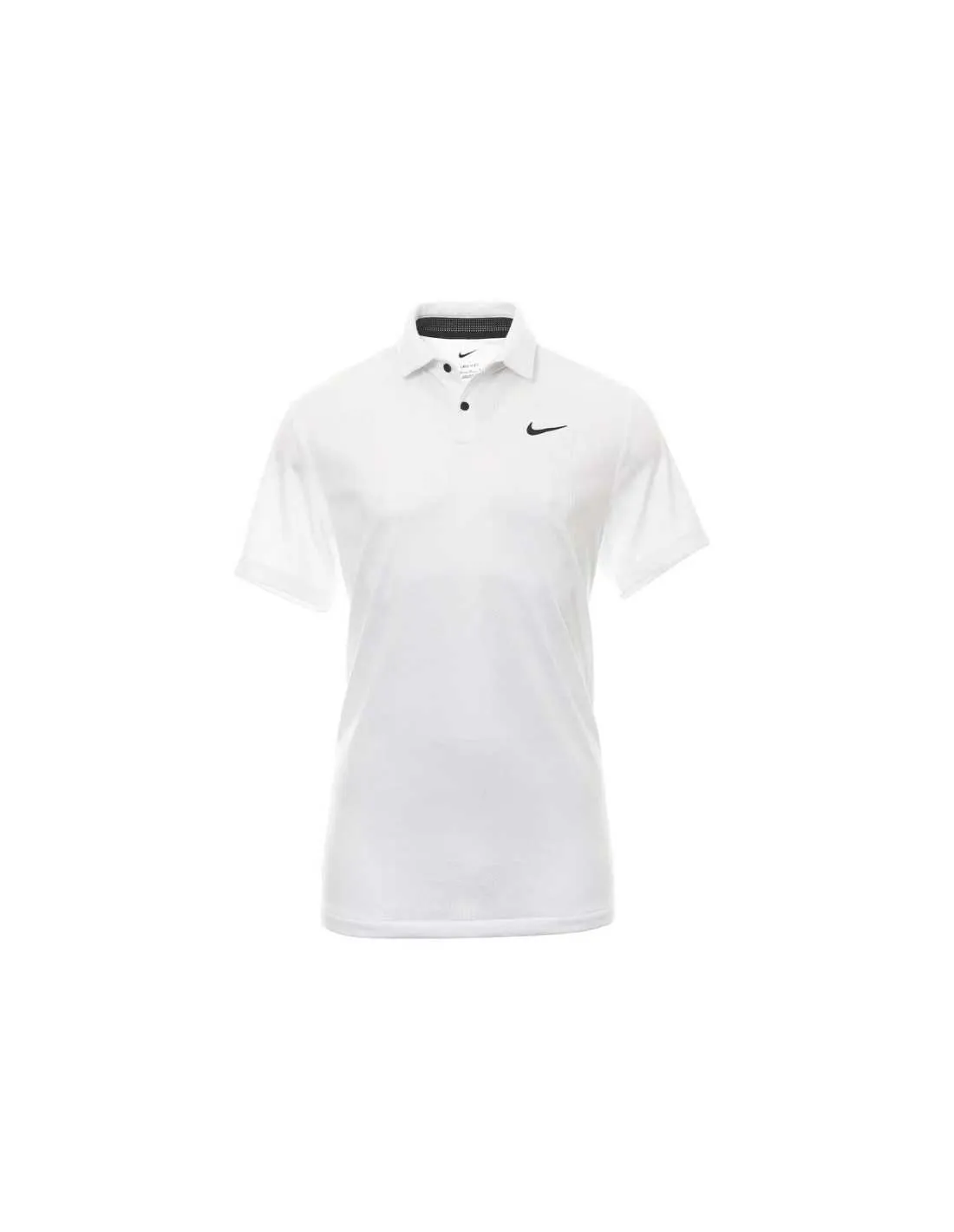 NIKE DRIFIT TOUR JACQUARD WHITE POLO HOMBRE