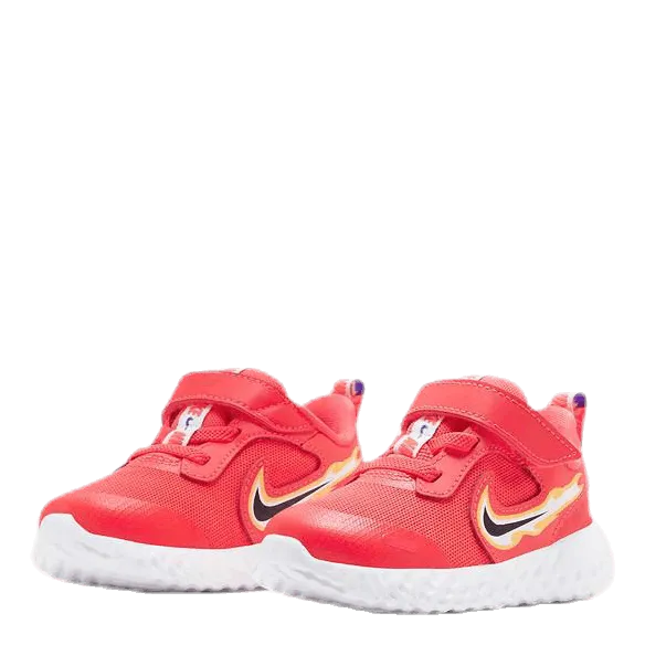 Nike Revolution 5 Fire TD Kids Yellow/Red
