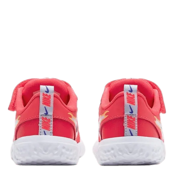 Nike Revolution 5 Fire TD Kids Yellow/Red