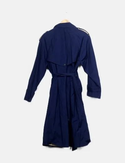 NoName Gabardina azul básica