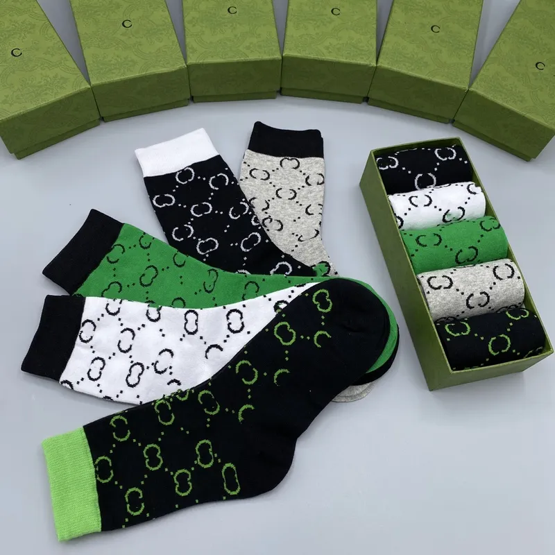 Nuevo estilo 2024 Diseñador Socks Men Mujeres Algodón puro Bordado clásico Color sólido Breatable Blanco Blanco Fútbol Gris Runn