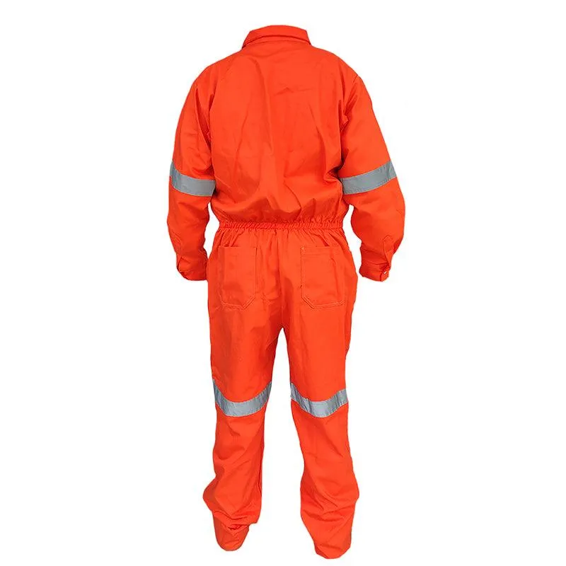 Overol naranja manga larga con reflejantes mod. OVE100NRG marca LICA