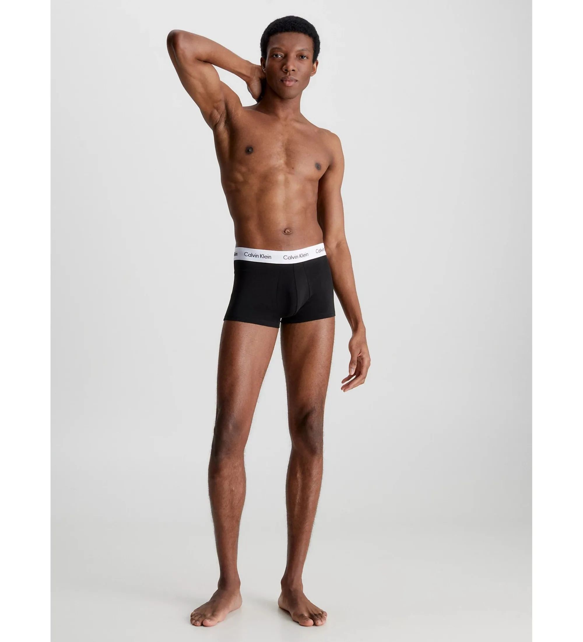 Pack 3 Bóxers Tiro Bajo Cotton Stretch negro