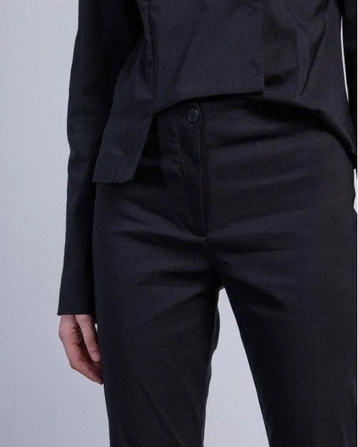 pantalones clásicos Malloni M24E70460 Negro