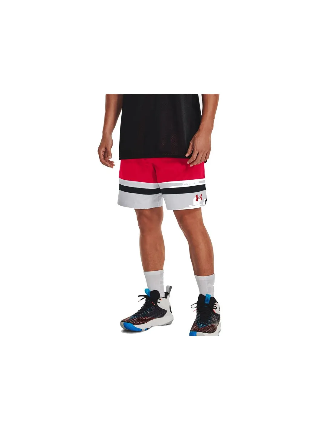 Pantalones de Baloncesto Under Amour Baseline Woven short t Ii Red Hombre