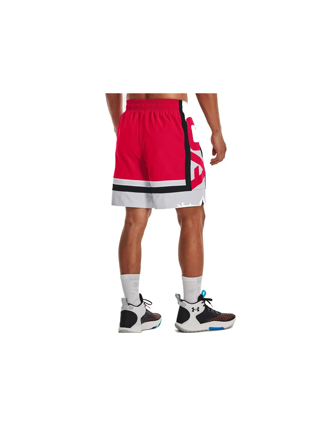 Pantalones de Baloncesto Under Amour Baseline Woven short t Ii Red Hombre