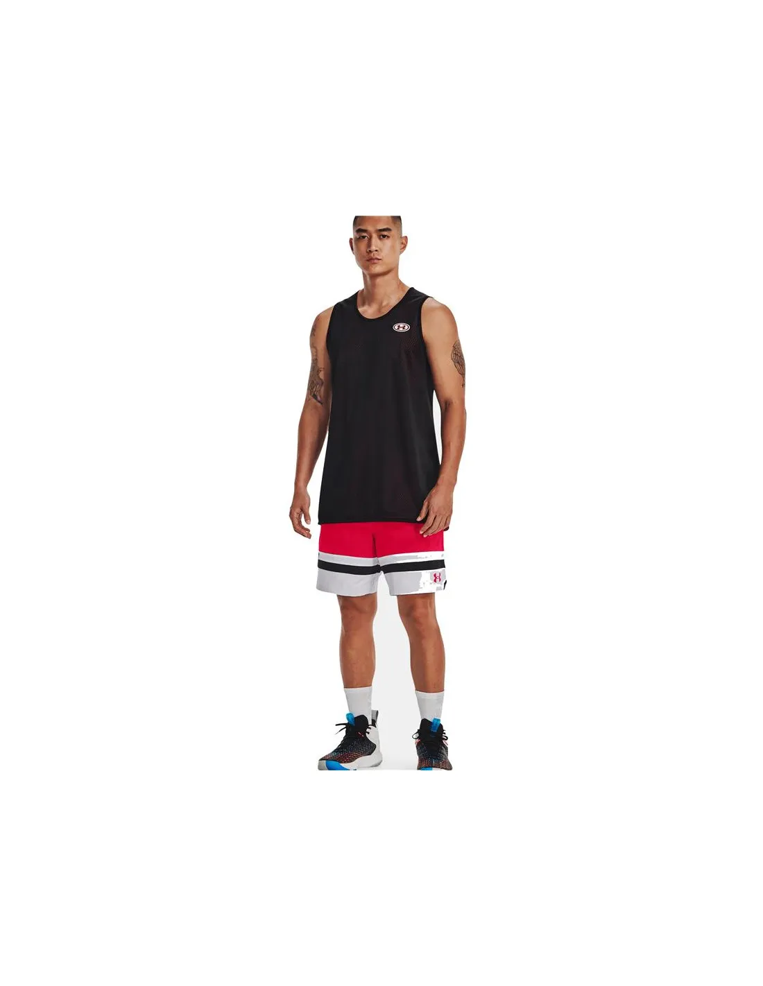Pantalones de Baloncesto Under Amour Baseline Woven short t Ii Red Hombre