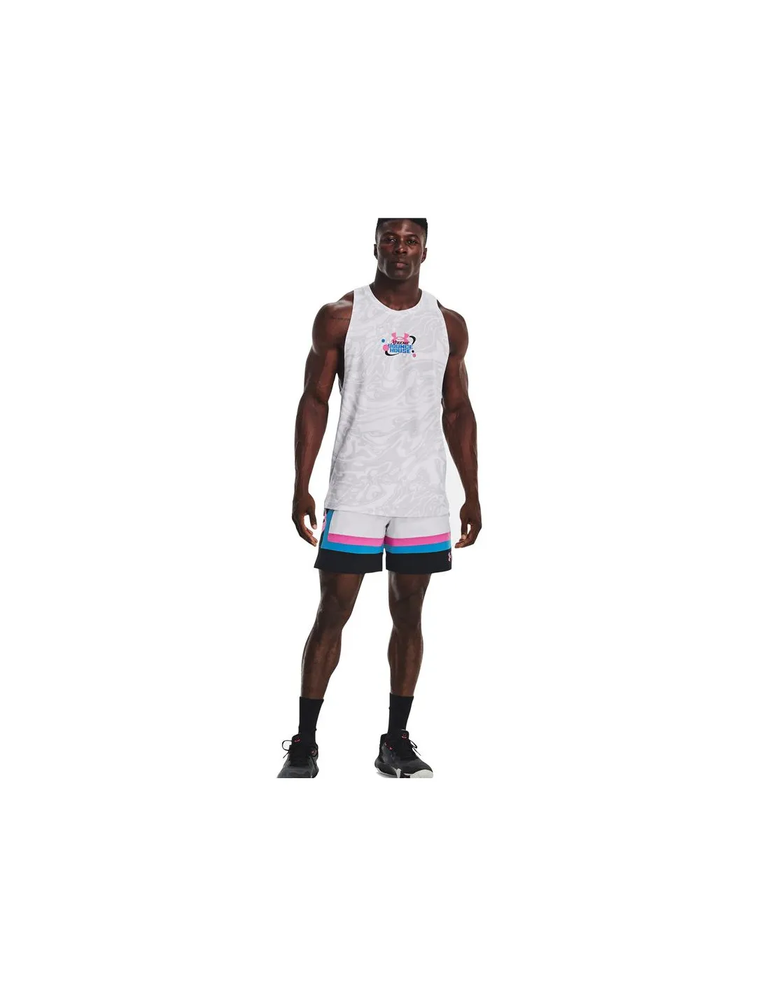 Pantalones de Baloncesto Under Amour Baseline Woven short t Ii Wht Hombre