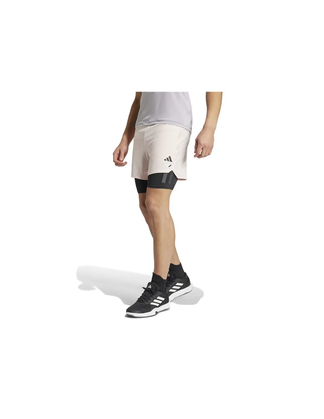 Pantalones de Fitness Power 2In1 Hombre Rosa