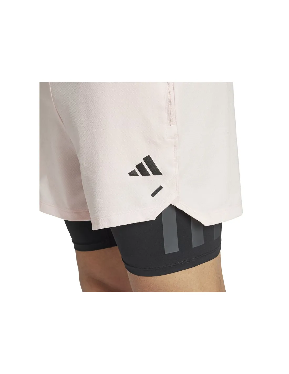 Pantalones de Fitness Power 2In1 Hombre Rosa