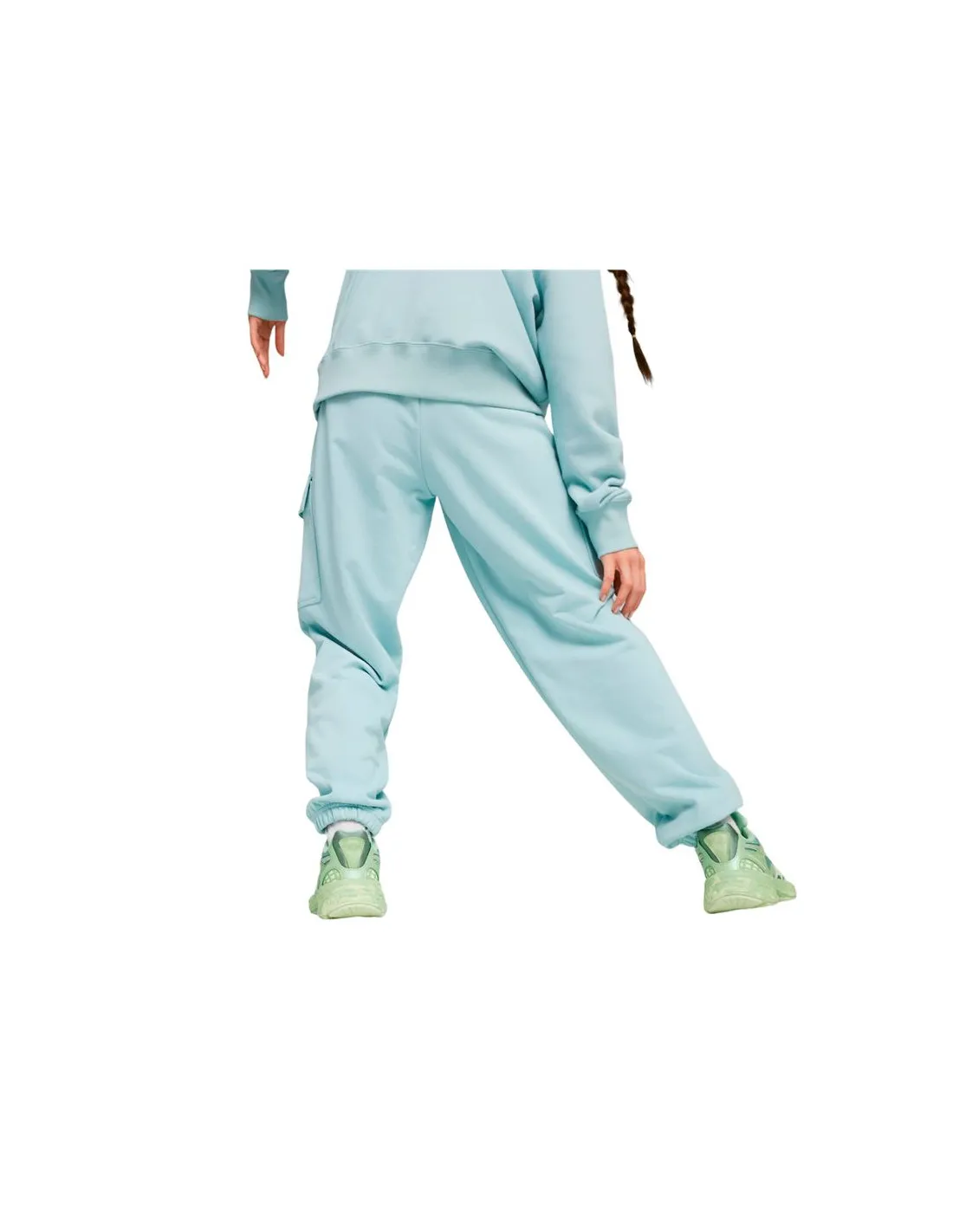 Pantalones Puma Dare To Relaxed Carg Turquesa Mujer