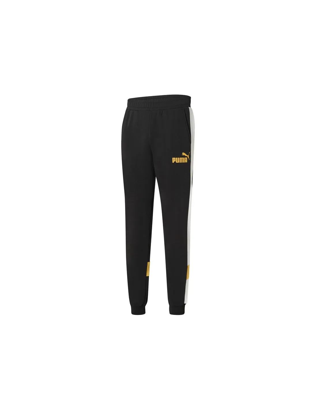 Pantalones Puma Ess+ Colorblock Pant Mustard Seed
