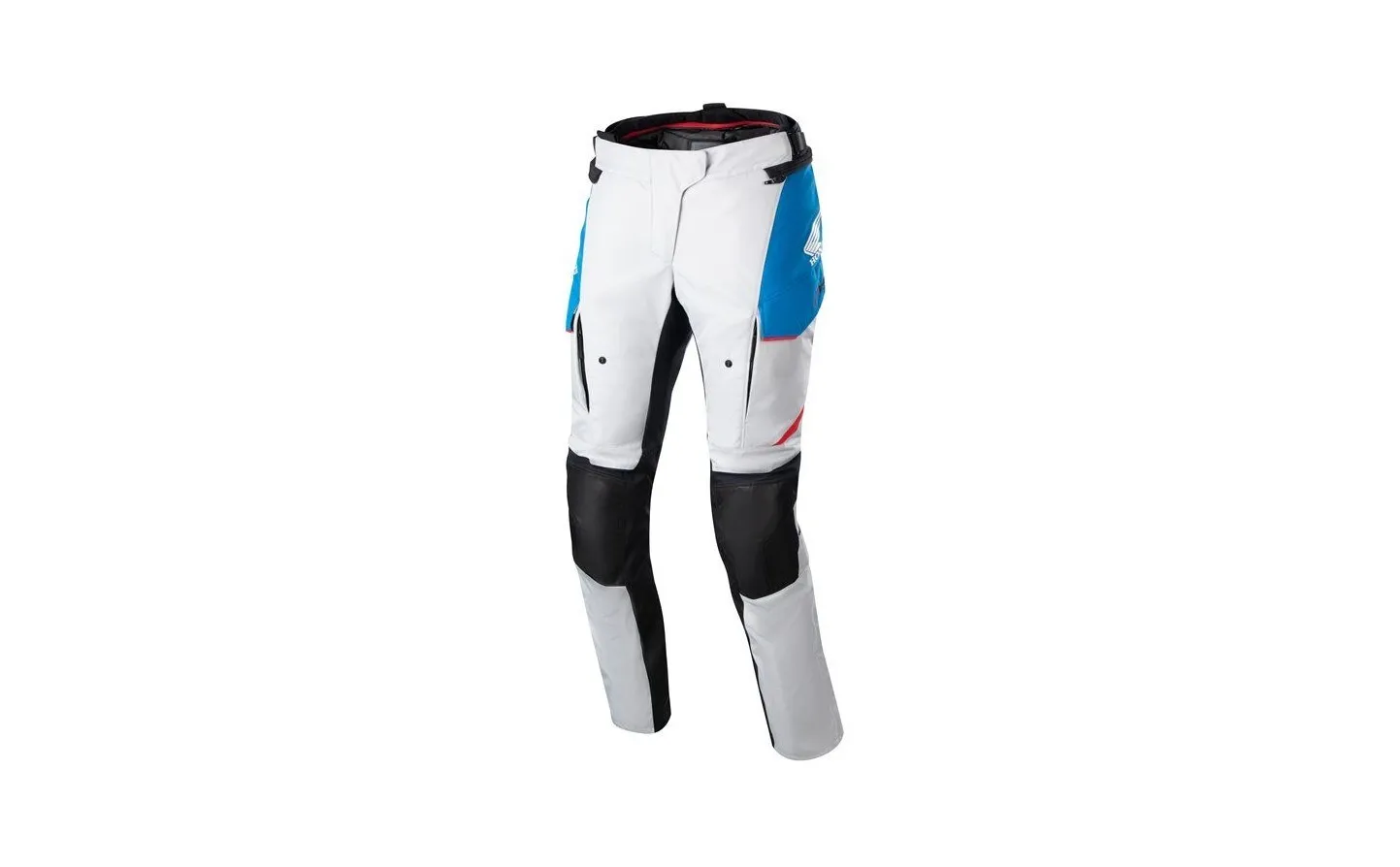 Pantalón Alpinestars Honda Stella Andes V3 Drystar Gris Azul Rojo Brillo