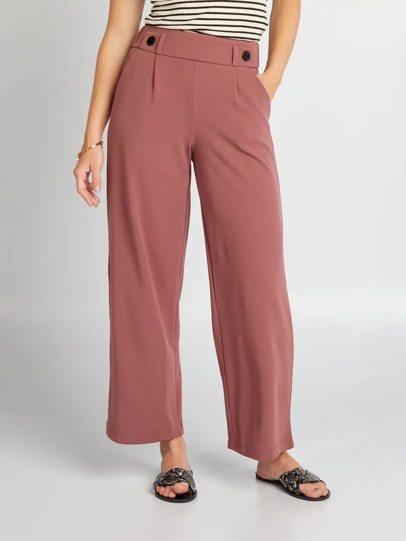 PANTALóN ANCHO DE TIRO ALTO 'JDY'  ROSA