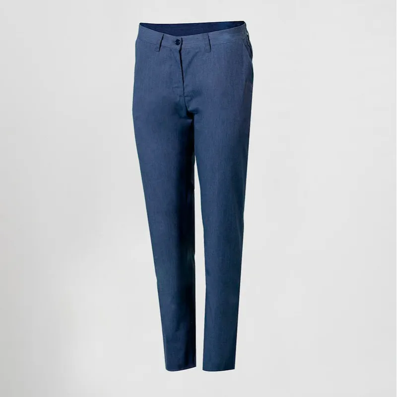 PANTALóN CHINO DE MUJER JASPEADO AZUL PETRóLEO  GARY'S