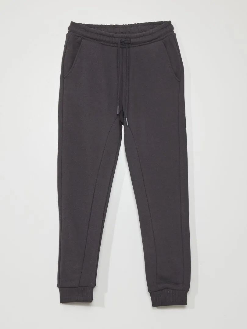 PANTALóN DE JOGGING DE TEJIDO DE CHáNDAL CON COSTURAS  NEGRO