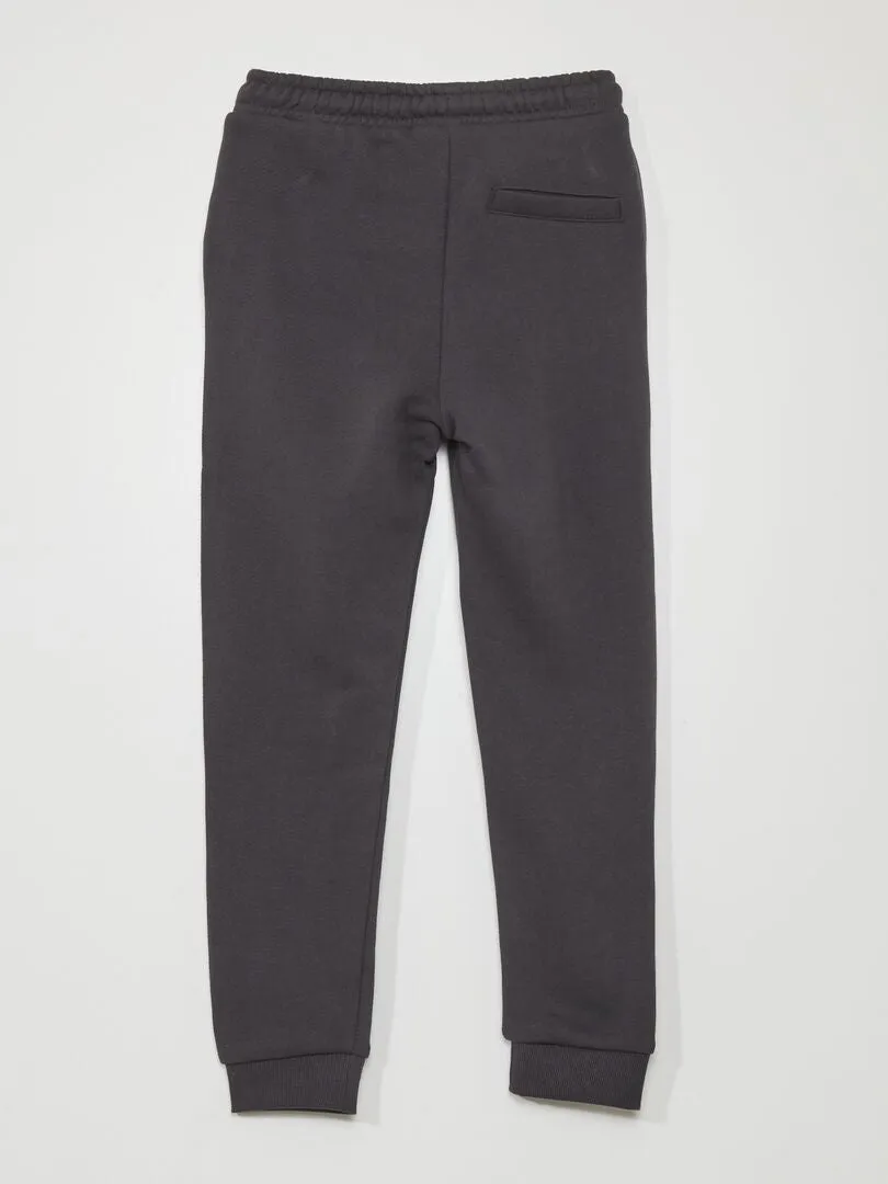 PANTALóN DE JOGGING DE TEJIDO DE CHáNDAL CON COSTURAS  NEGRO