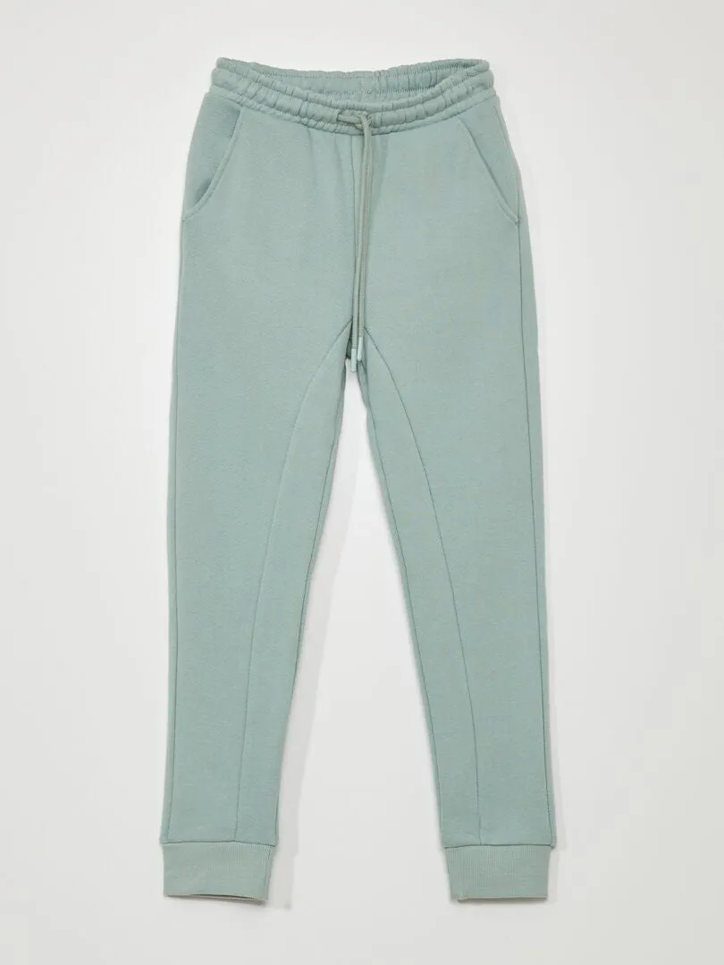 PANTALóN DE JOGGING DE TEJIDO DE CHáNDAL CON COSTURAS  VERDE