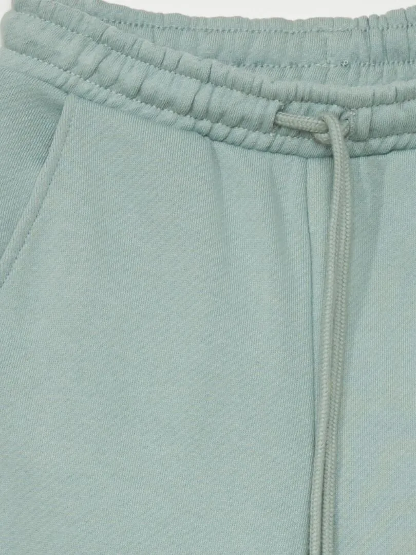 PANTALóN DE JOGGING DE TEJIDO DE CHáNDAL CON COSTURAS  VERDE